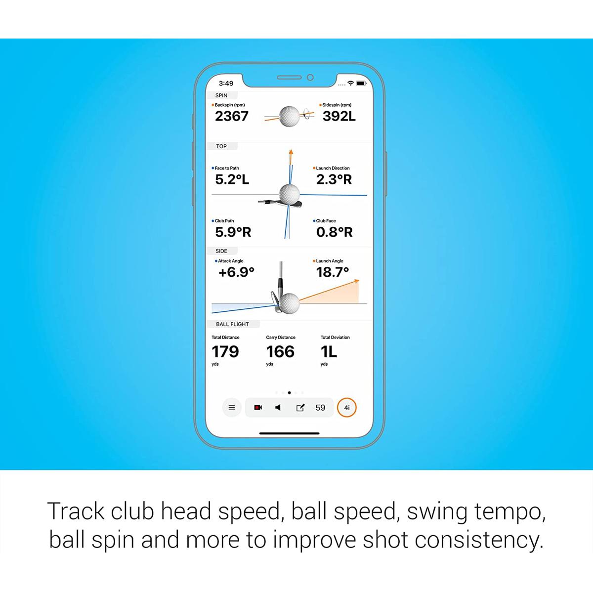Garmin Approach R10 Portable Golf Launch Monitor, Black