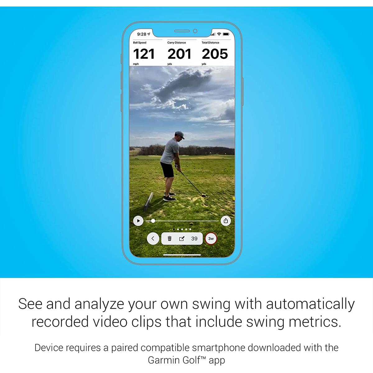 Garmin Approach R10 Portable Golf Launch Monitor, Black