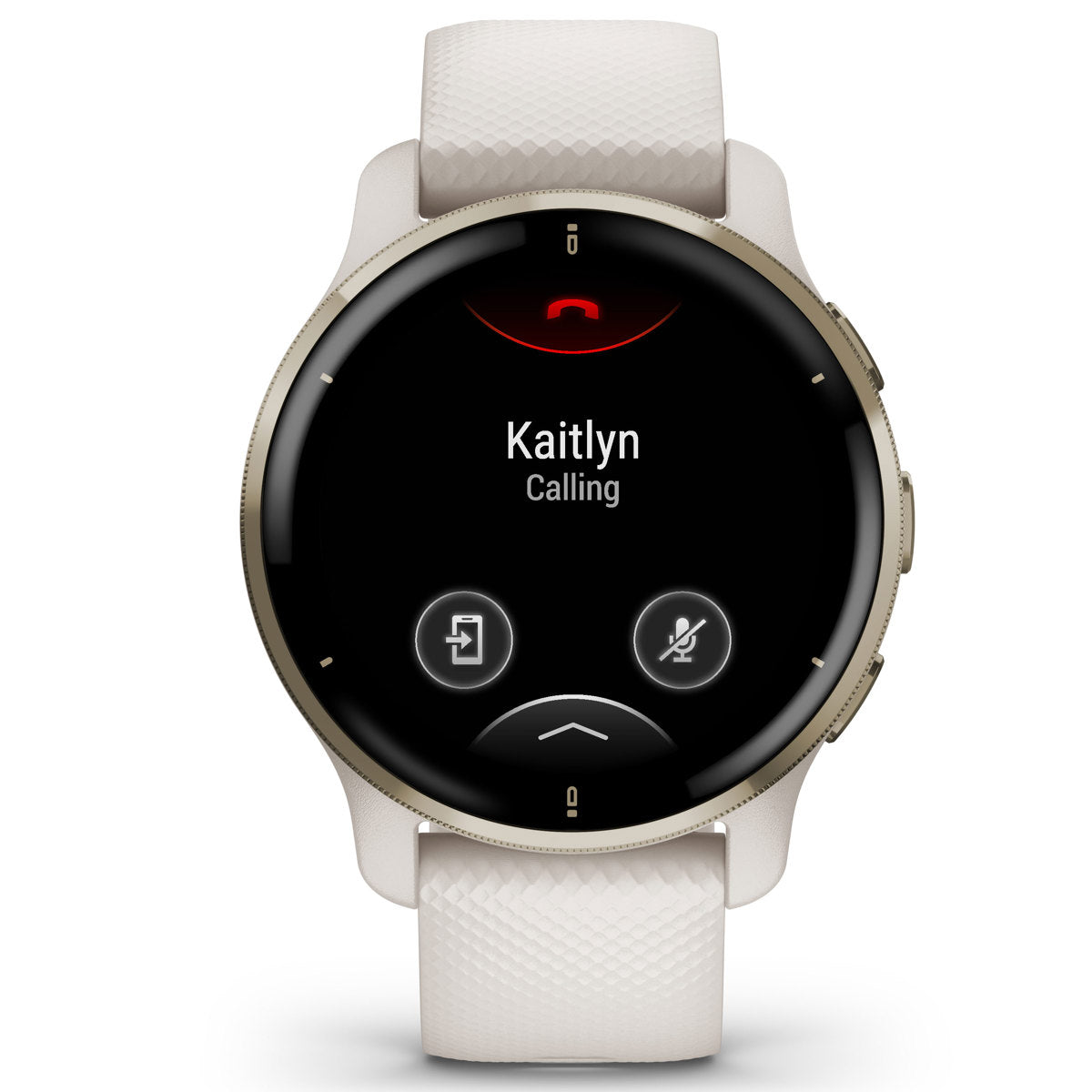 Garmin Venu 2 Plus 43mm GPS Smart Watch, Ivory with Silicone Band
