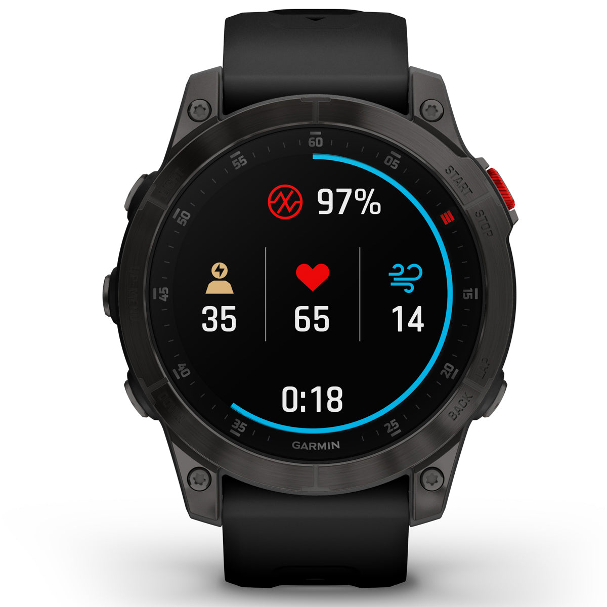 Garmin Epix Gen 2 Sapphire 47mm GPS Smartwatch, Black Titanium