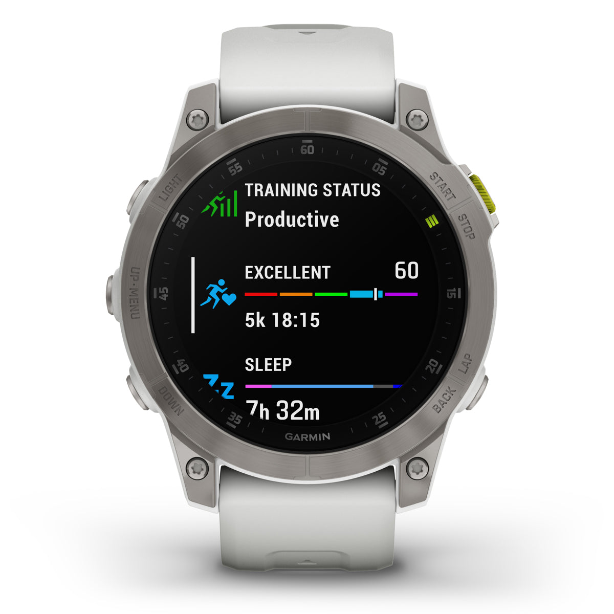 Garmin Epix Gen 2 Sapphire 47mm GPS Smartwatch, White Titanium