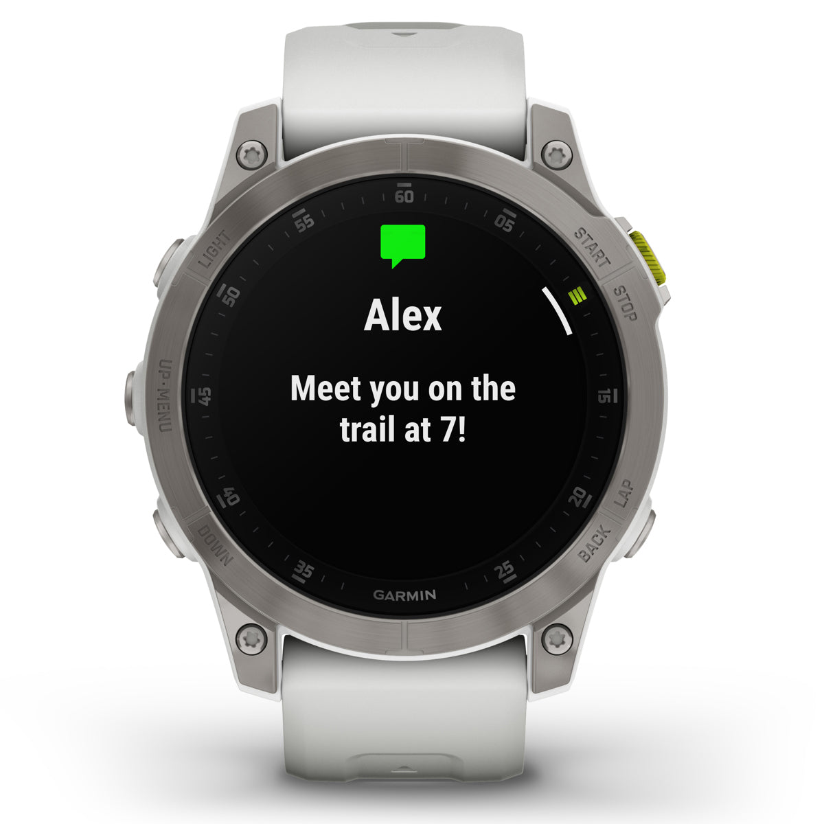 Garmin Epix Gen 2 Sapphire 47mm GPS Smartwatch, White Titanium