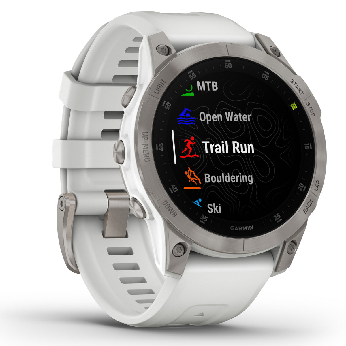 Garmin Epix Gen 2 Sapphire 47mm GPS Smartwatch, White Titanium