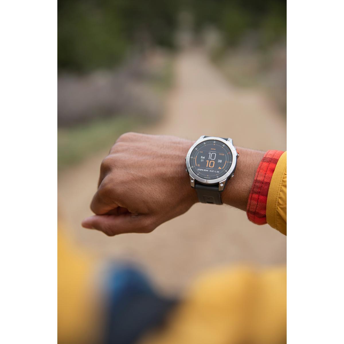 Garmin Epix Gen 2 Sapphire 47mm GPS Smartwatch, White Titanium