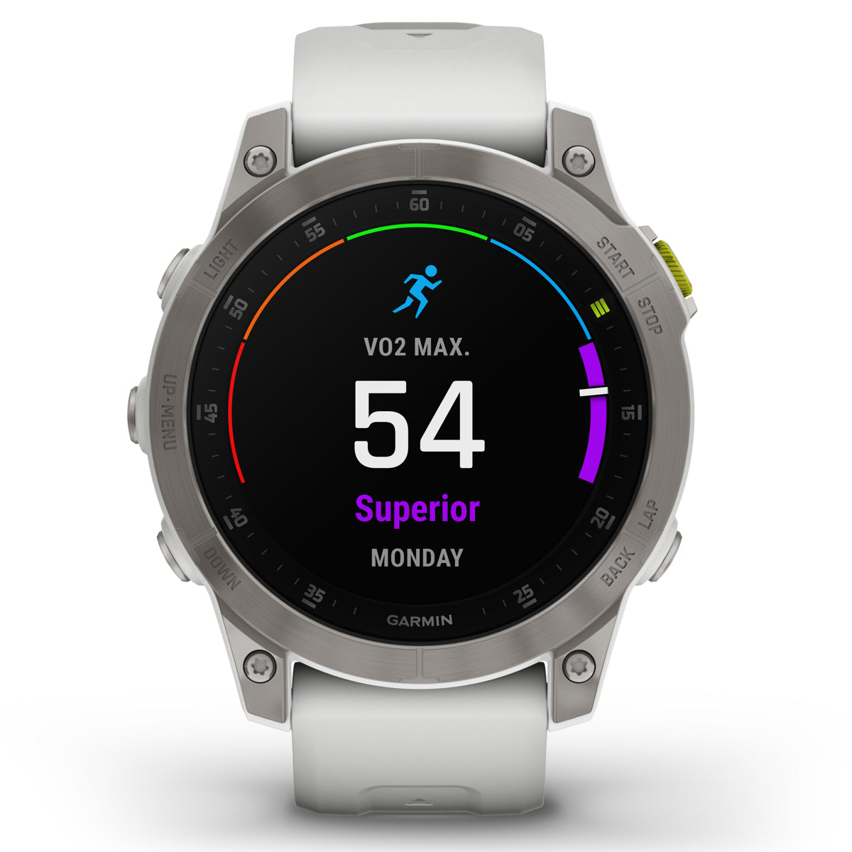 Garmin Epix Gen 2 Sapphire 47mm GPS Smartwatch, White Titanium