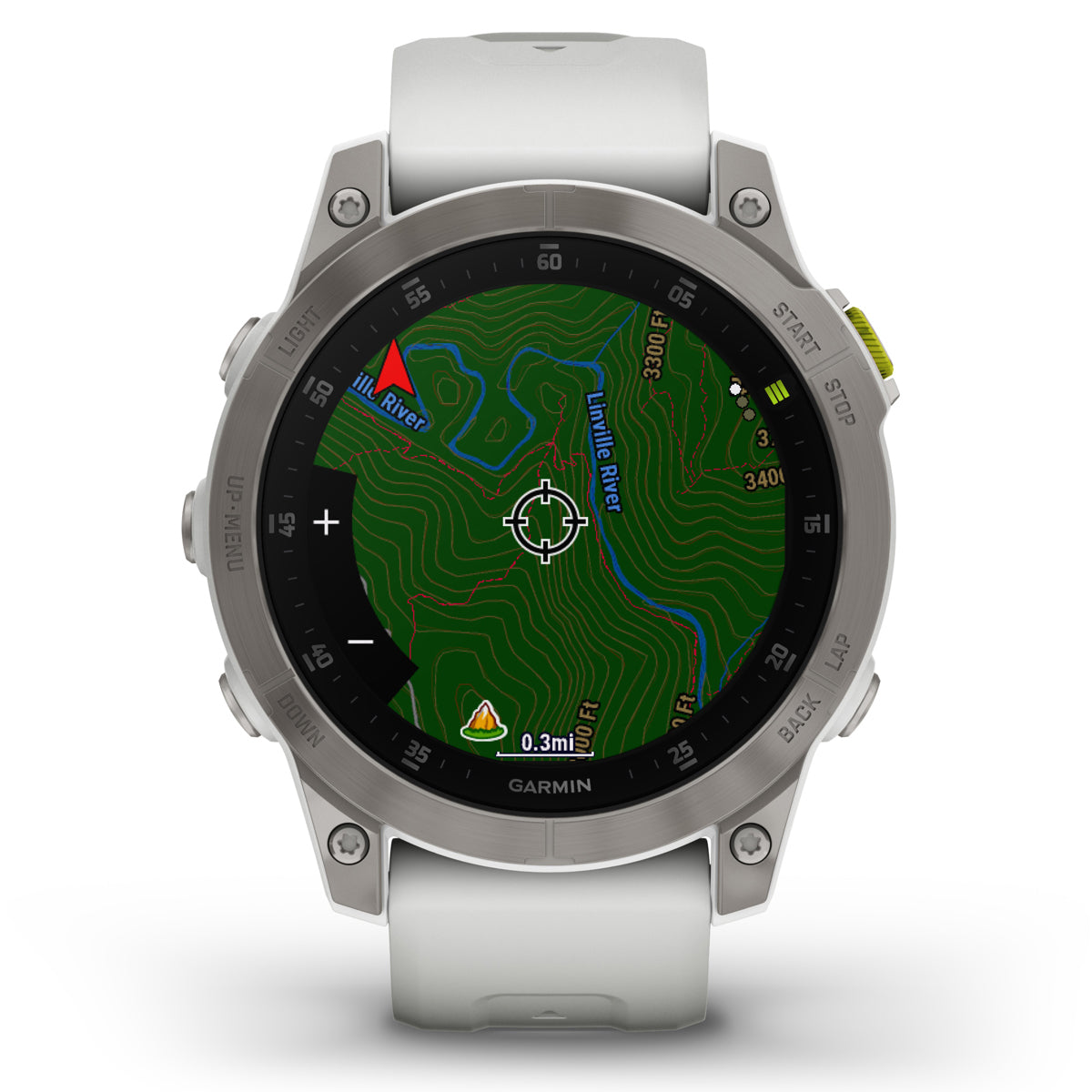 Garmin Epix Gen 2 Sapphire 47mm GPS Smartwatch, White Titanium