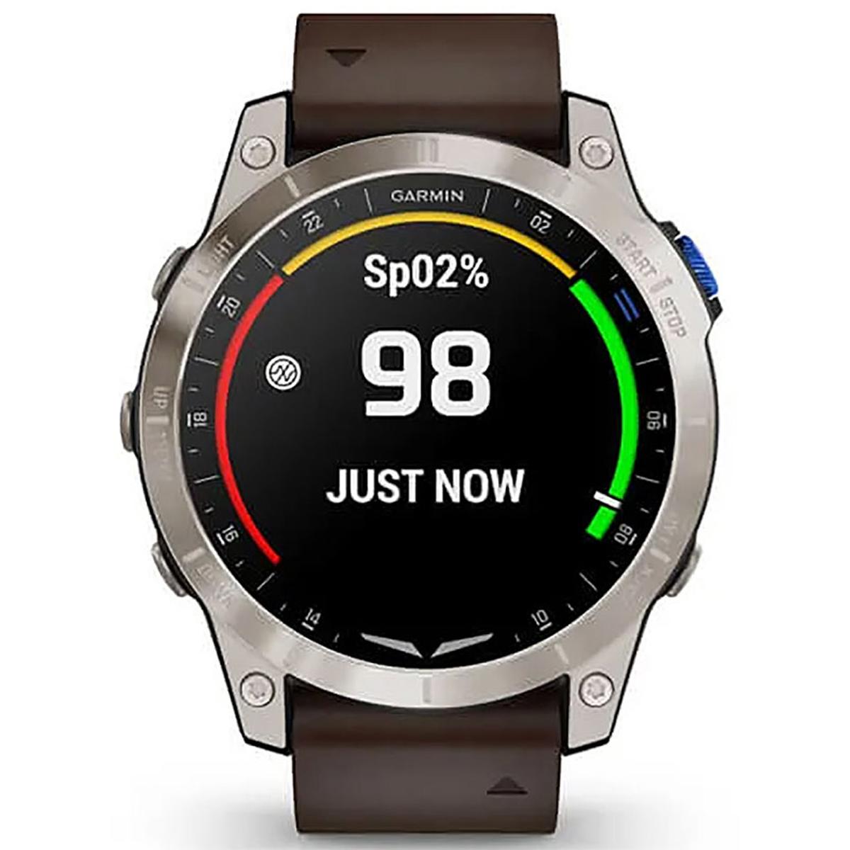 Garmin D2 Mach 1 GPS Aviator Smartwatch with Oxford Brown Leather Band