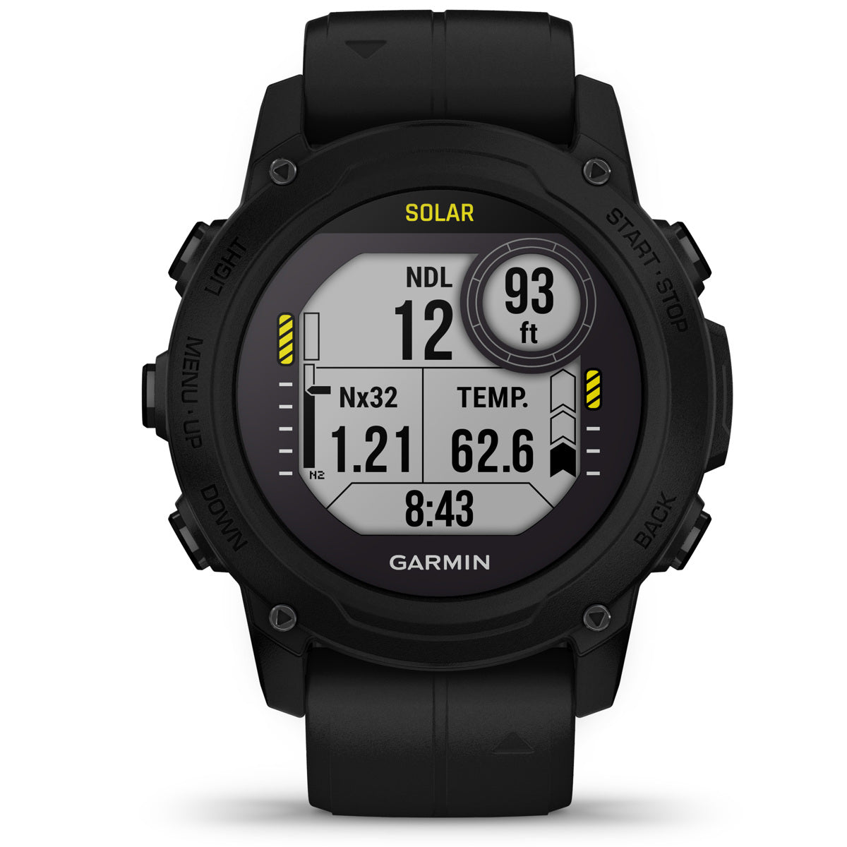 Garmin Descent G1 Solar Dive 45mm GPS Smartwatch, Black