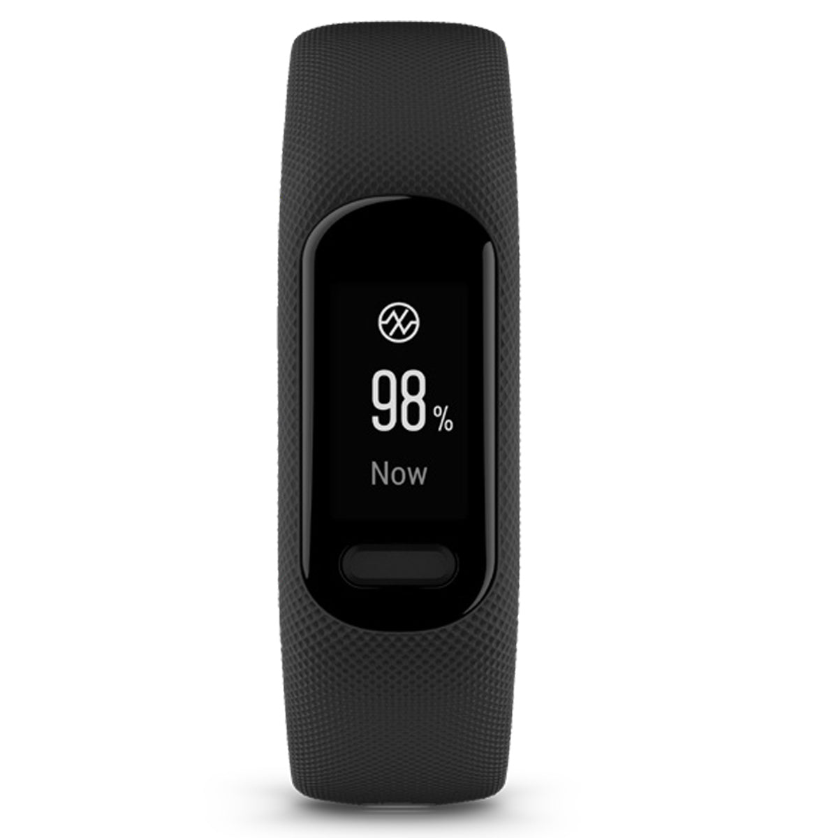 Garmin vivosmart 5 Fitness Tracker, Black Case with Black Silicone Band, Large