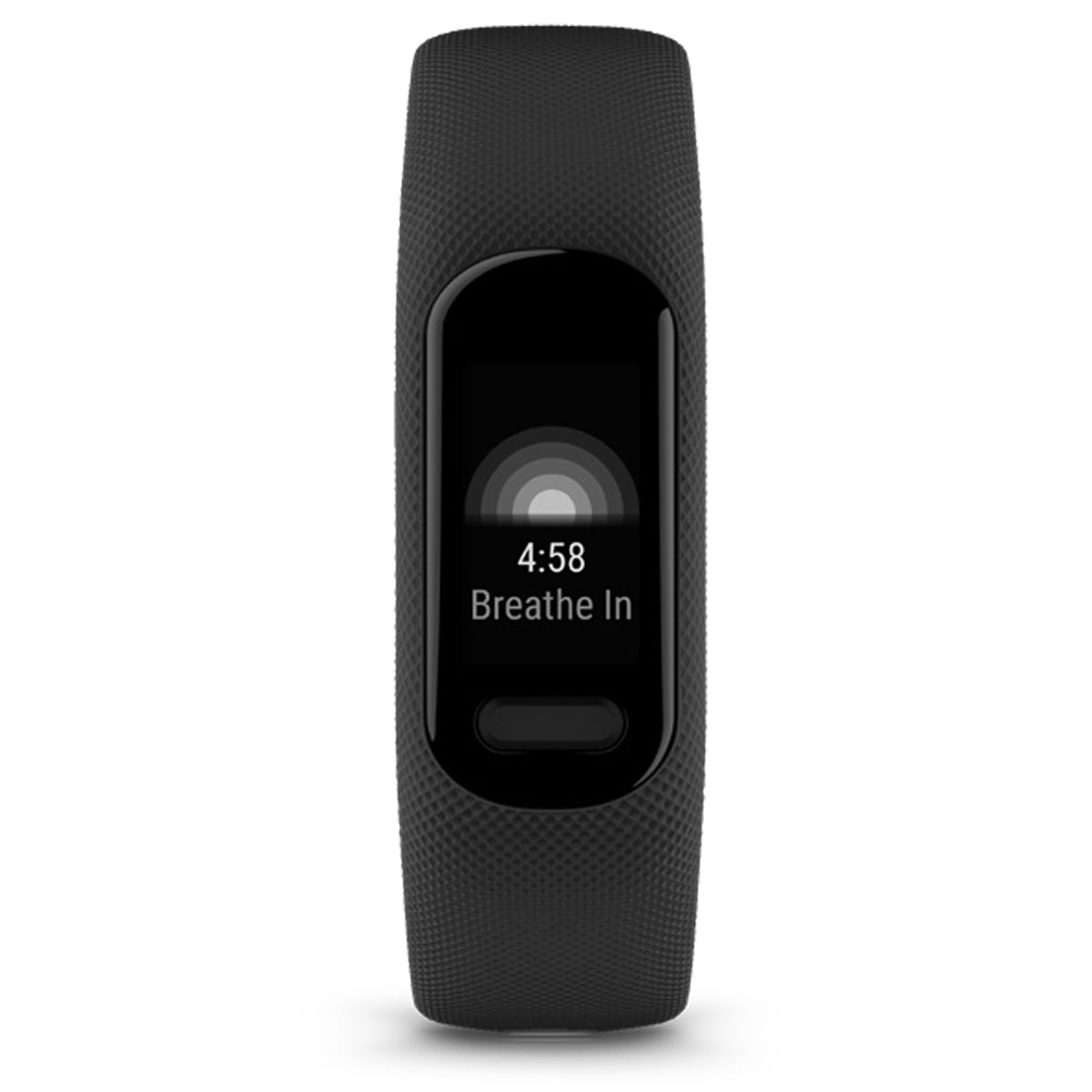 Garmin vivosmart 5 Fitness Tracker, Black Case with Black Silicone Band, Large