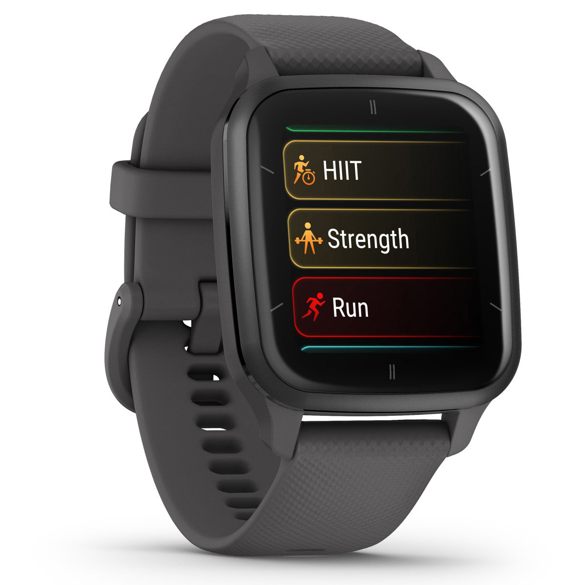 Garmin Venu SQ 2 GPS Smartwatch, Slate Aluminum Bezel with Shadow Gray Case and Silicone Band