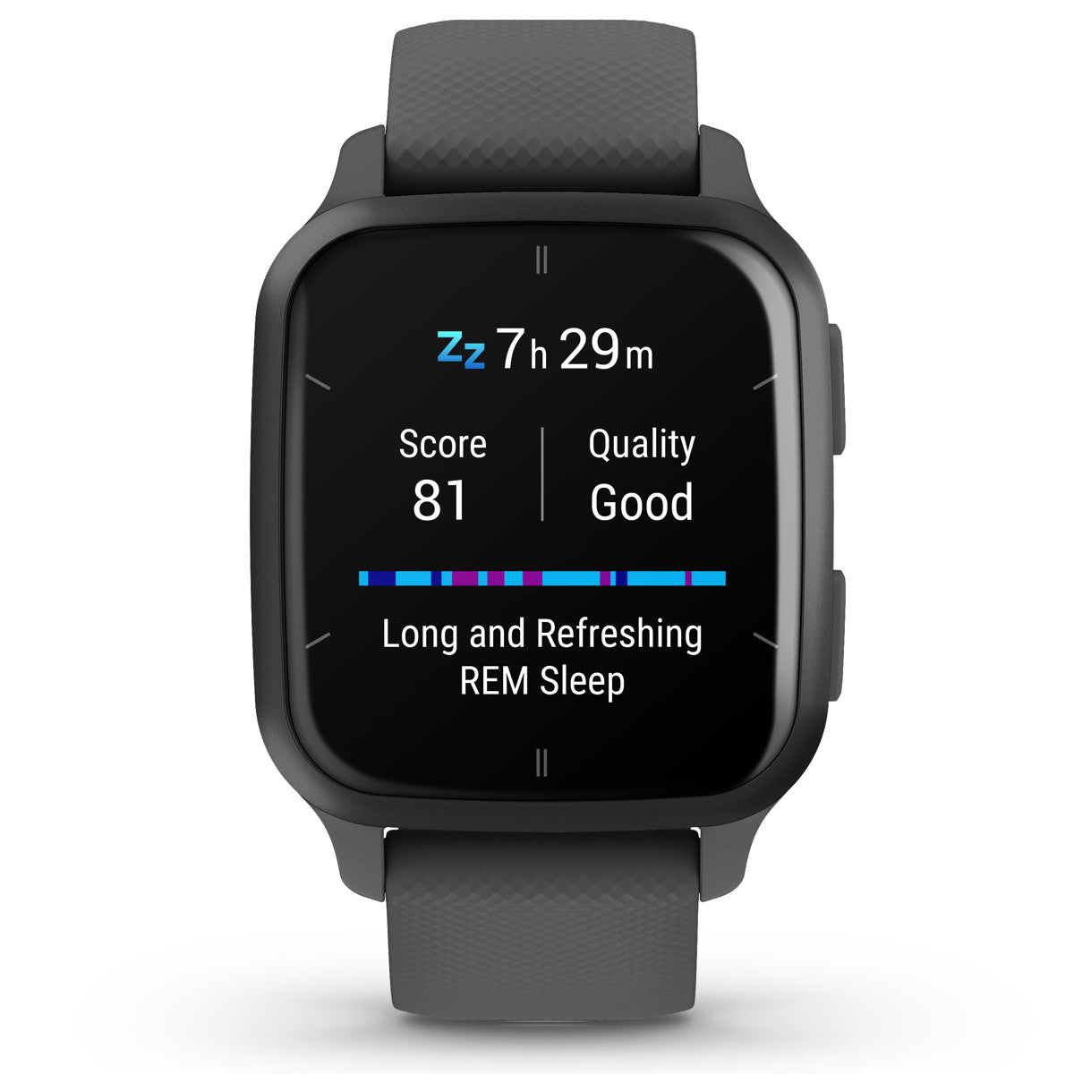 Garmin Venu SQ 2 GPS Smartwatch, Slate Aluminum Bezel with Shadow Gray Case and Silicone Band