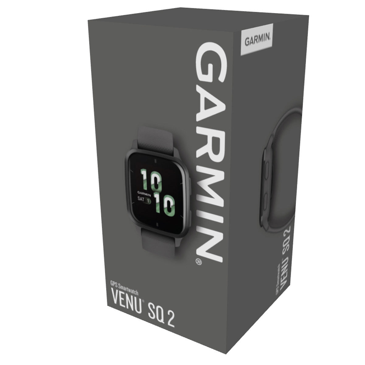 Garmin Venu SQ 2 GPS Smartwatch, Slate Aluminum Bezel with Shadow Gray Case and Silicone Band