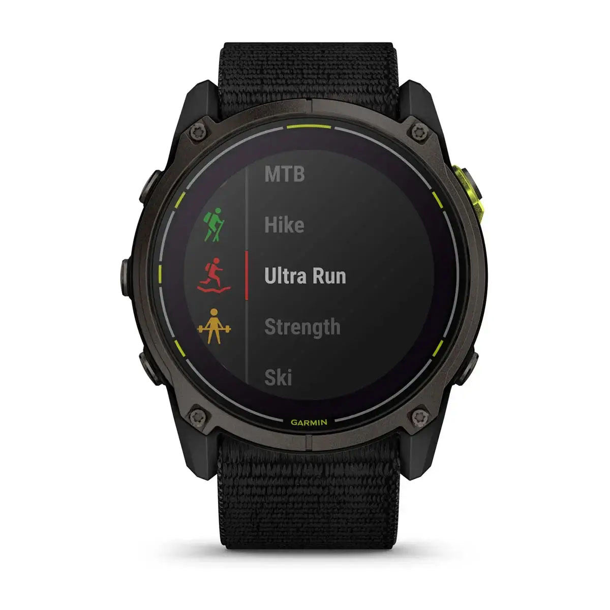 Garmin Enduro 3 Solar Sapphire 51mm GPS Smartwatch, Carbon Gray DLC Titanium with Black Ultrafit Nylon Strap