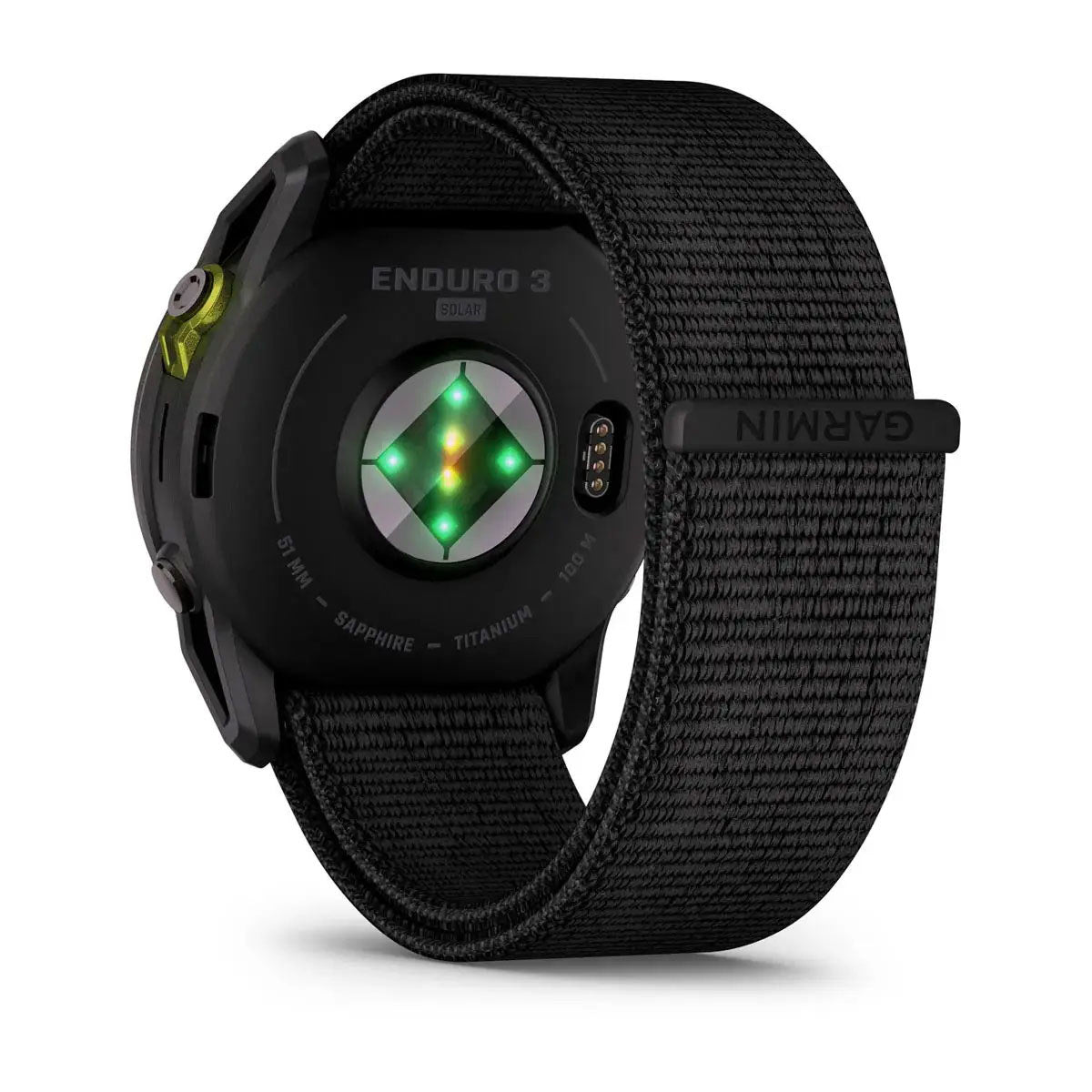 Garmin Enduro 3 Solar Sapphire 51mm GPS Smartwatch, Carbon Gray DLC Titanium with Black Ultrafit Nylon Strap