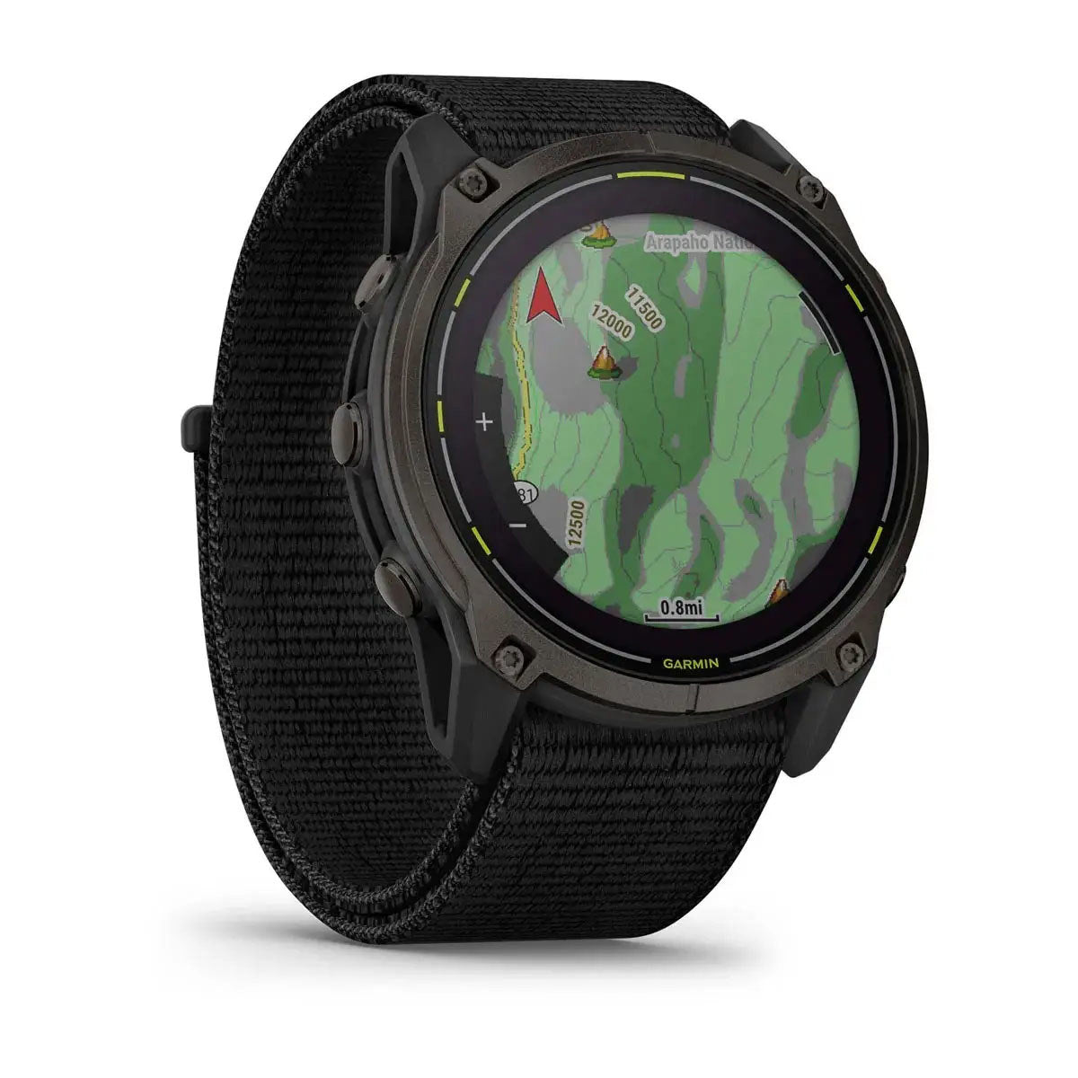 Garmin Enduro 3 Solar Sapphire 51mm GPS Smartwatch, Carbon Gray DLC Titanium with Black Ultrafit Nylon Strap