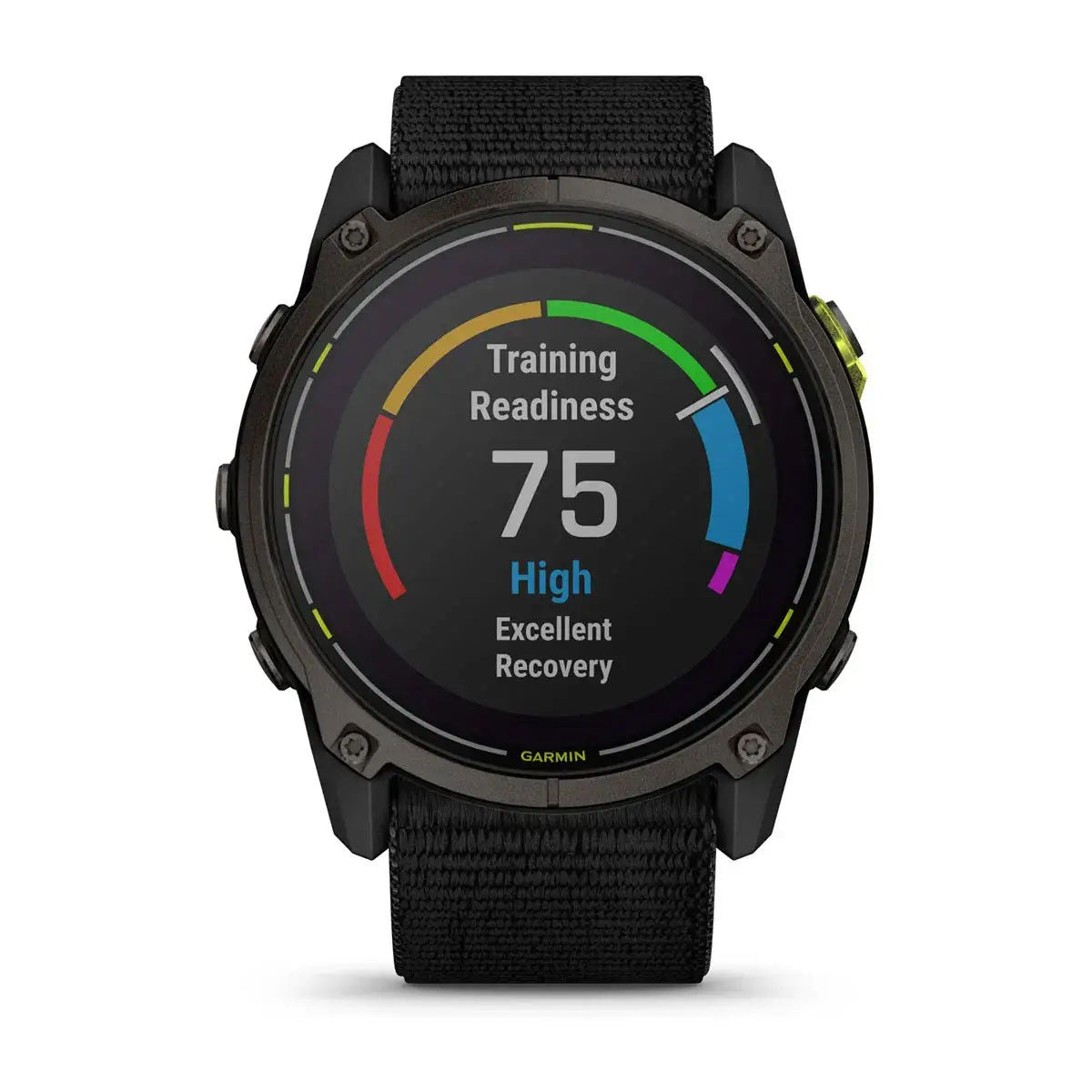 Garmin Enduro 3 Solar Sapphire 51mm GPS Smartwatch, Carbon Gray DLC Titanium with Black Ultrafit Nylon Strap