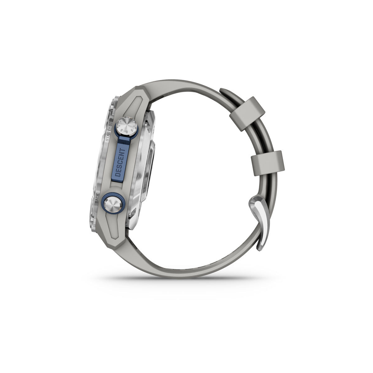 Garmin Descent Mk3 Dive 43mm GPS Smart Watch, Stainless Steel with Fog Gray Silicone Band