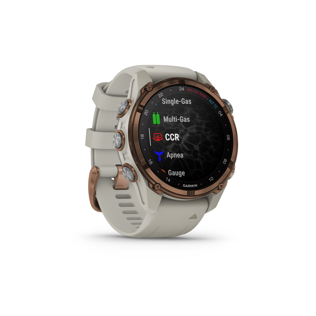 Garmin Descent Mk3i Dive GPS Smart Watch 43mm French Gray Silicone Band Bronze