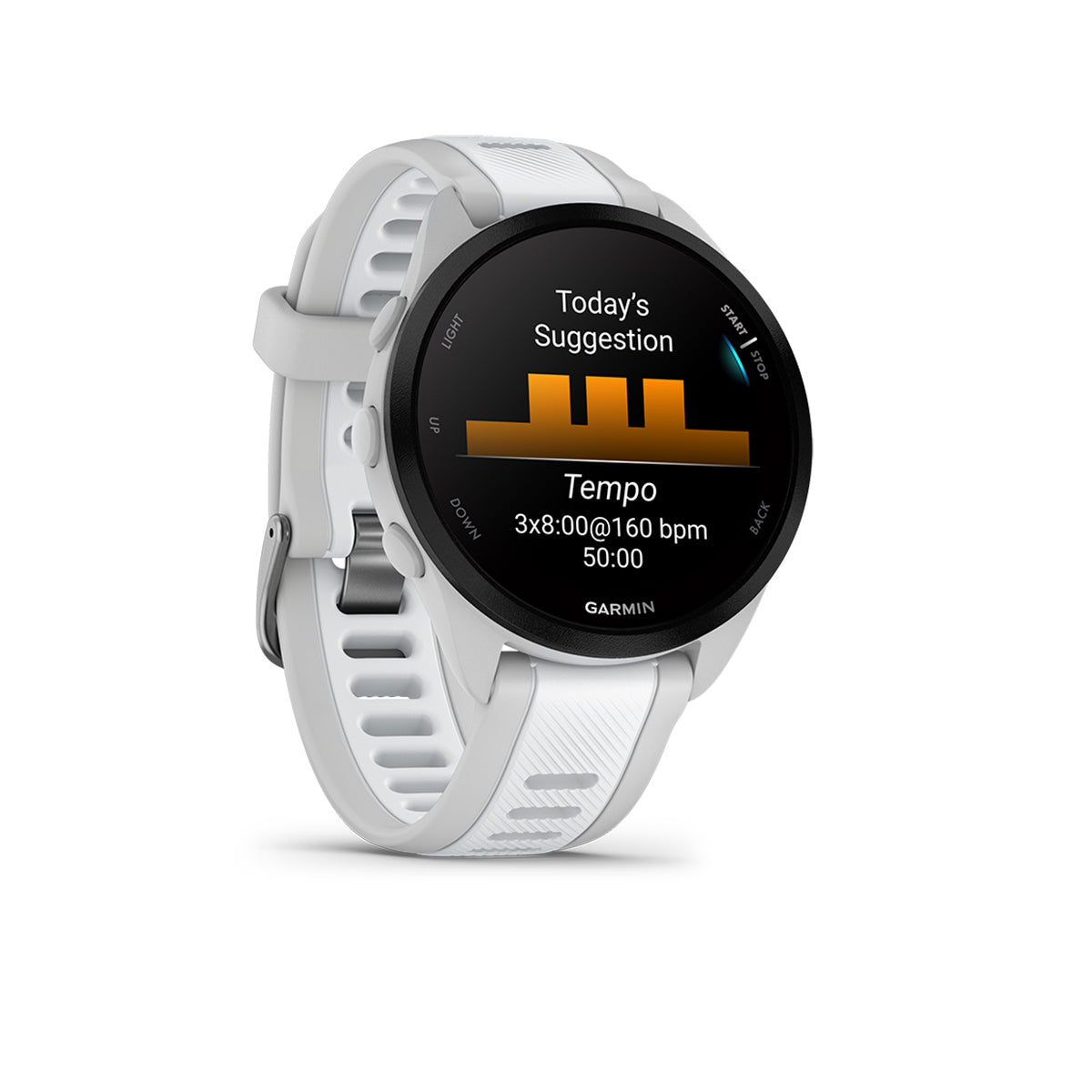 Garmin Forerunner 165 Music GPS Smartwatch Mist Gray/Whitestone