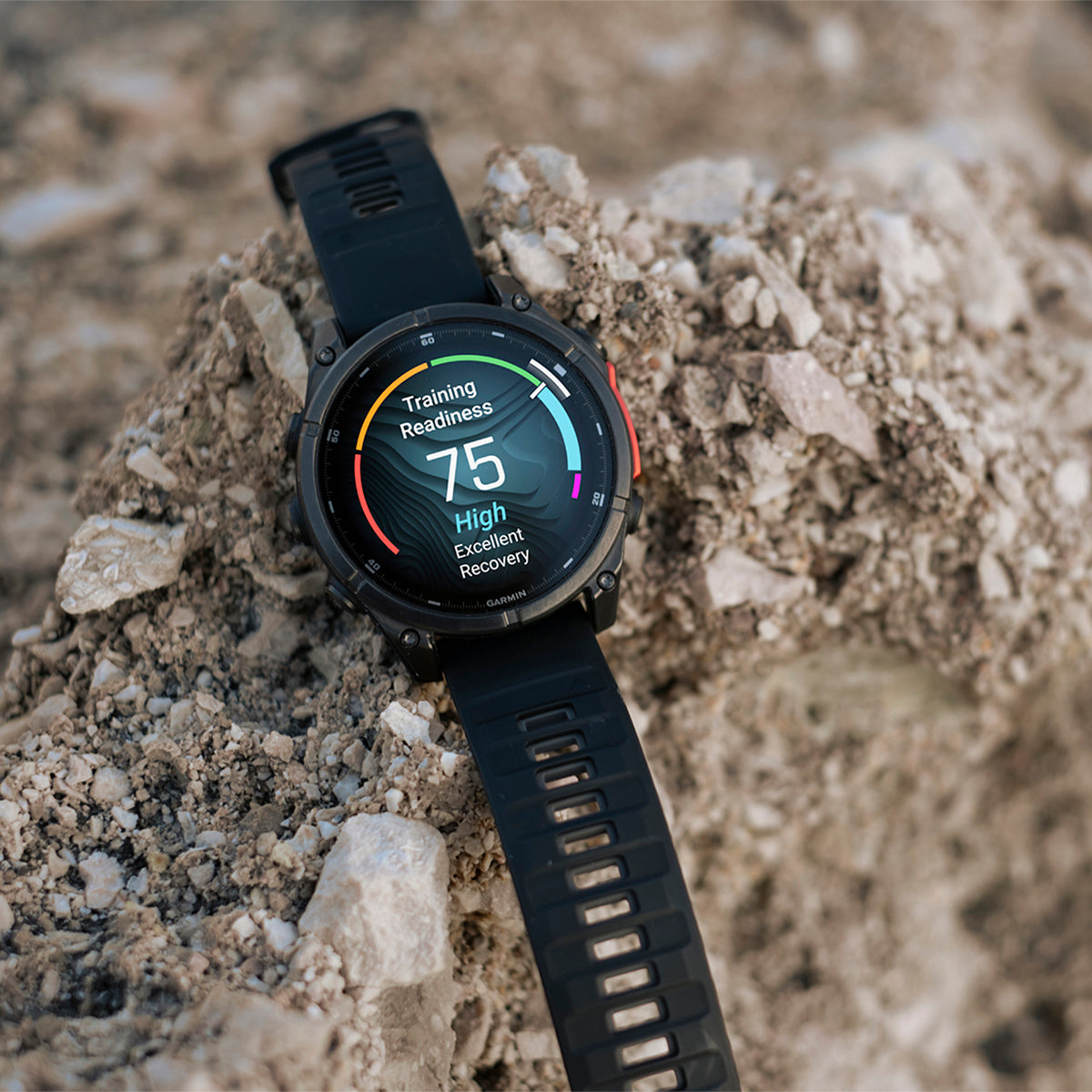 Garmin fenix 8 47mm AMOLED GPS Smartwatch, Slate Gray with Black Silicone Band