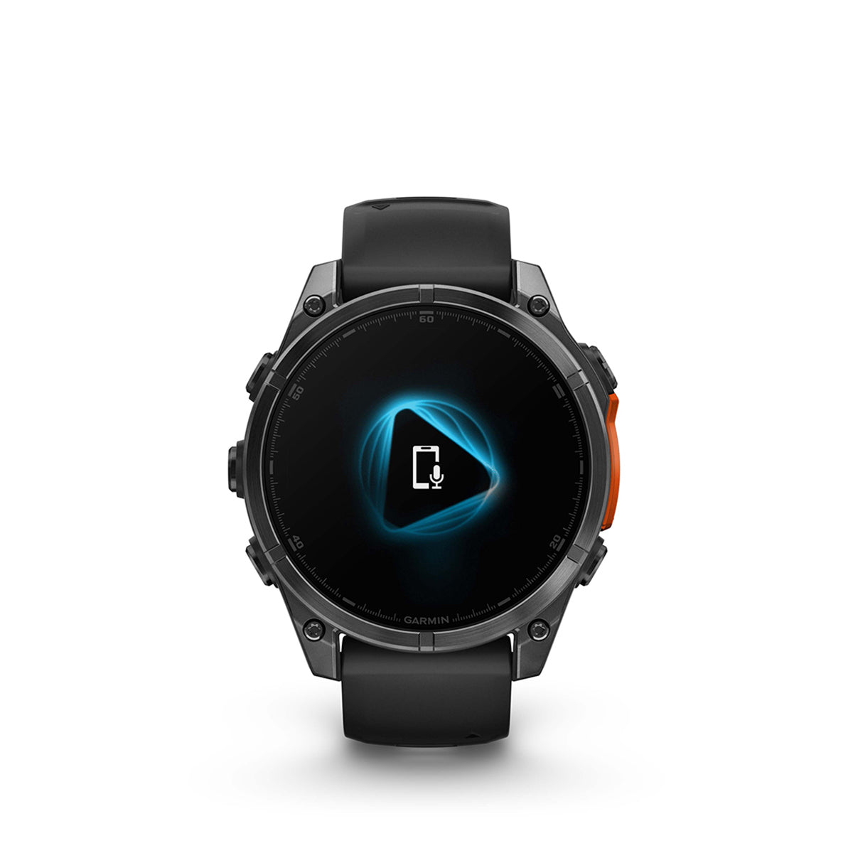Garmin fenix 8 47mm AMOLED GPS Smartwatch, Slate Gray with Black Silicone Band