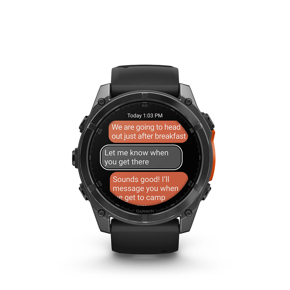 Garmin fenix 8 51mm AMOLED GPS Smartwatch, Slate Gray with Black Silicone Band