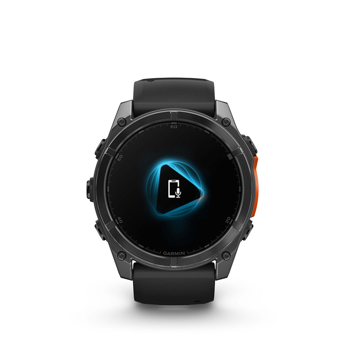 Garmin fenix 8 51mm AMOLED GPS Smartwatch, Slate Gray with Black Silicone Band