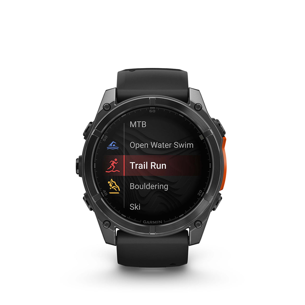 Garmin fenix 8 51mm AMOLED GPS Smartwatch, Slate Gray with Black Silicone Band