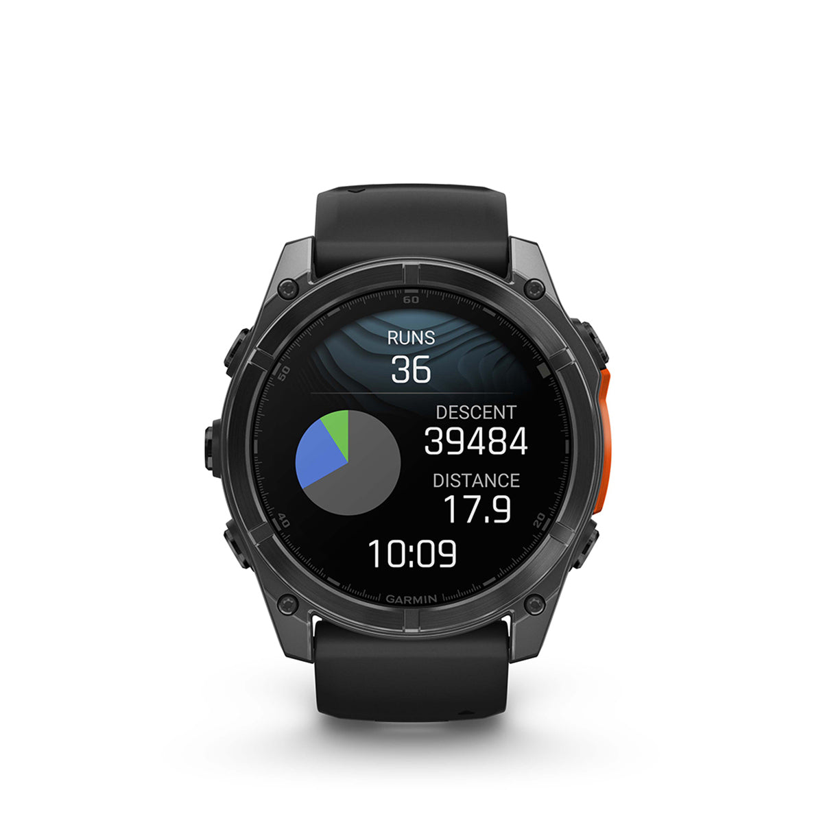 Garmin fenix 8 51mm AMOLED GPS Smartwatch, Slate Gray with Black Silicone Band