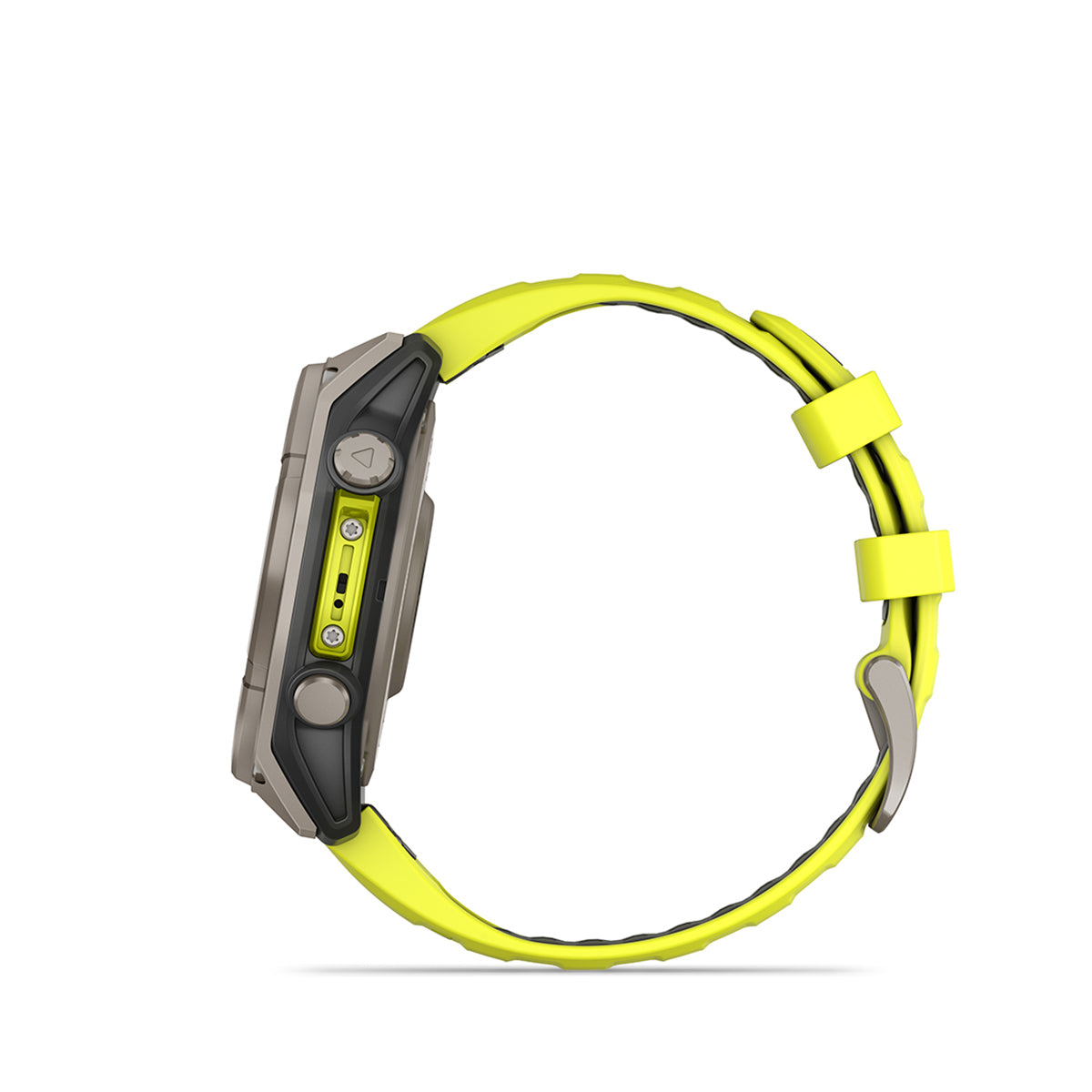 Garmin fenix 8 Solar Sapphire 47mm GPS Smartwatch, Titanium with Amp Yellow/Graphite Silicone Band