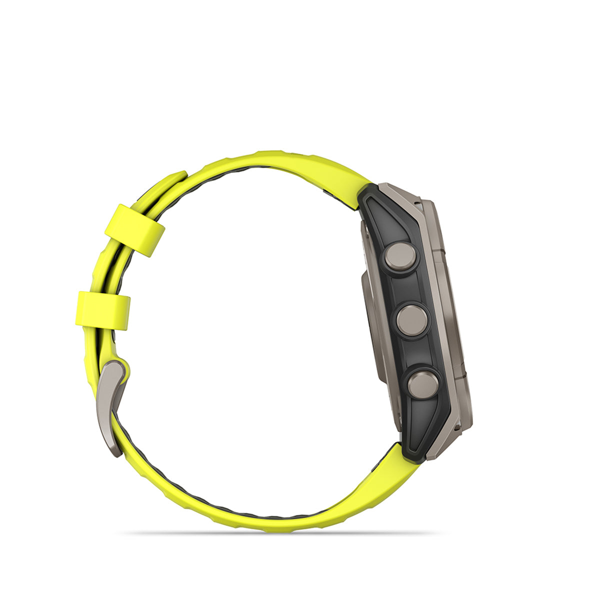 Garmin fenix 8 Solar Sapphire 47mm GPS Smartwatch, Titanium with Amp Yellow/Graphite Silicone Band