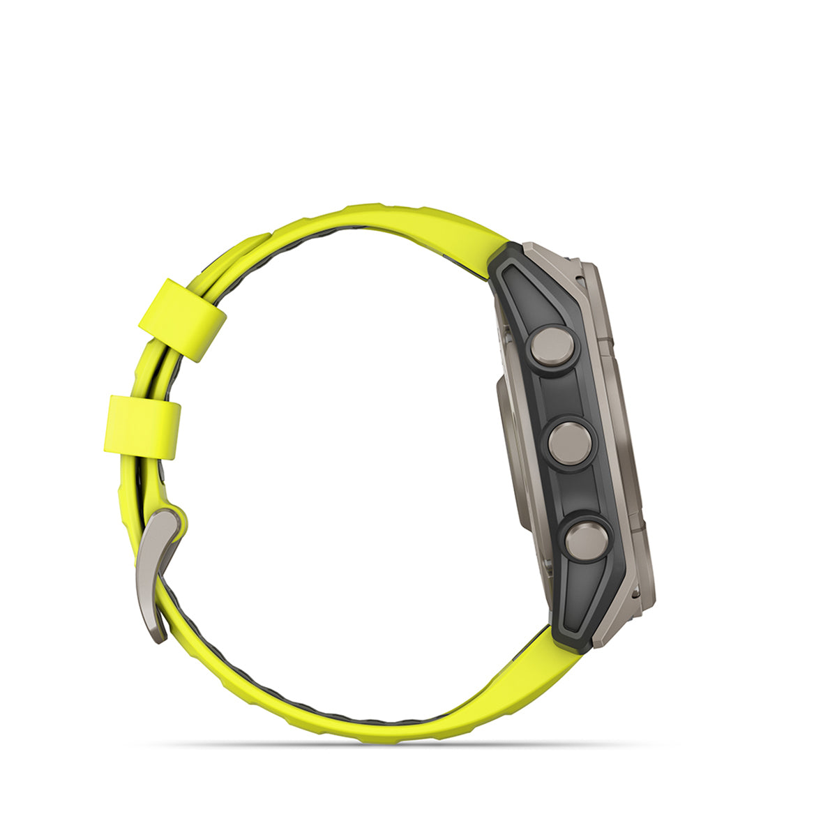 Garmin fenix 8 Solar Sapphire 51mm GPS Smartwatch, Titanium with Amp Yellow/Graphite Silicone Band