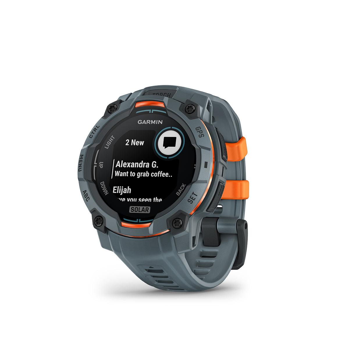 Garmin Instinct 3 45mm Solar GPS Smartwatch with Silicone Band Twilight