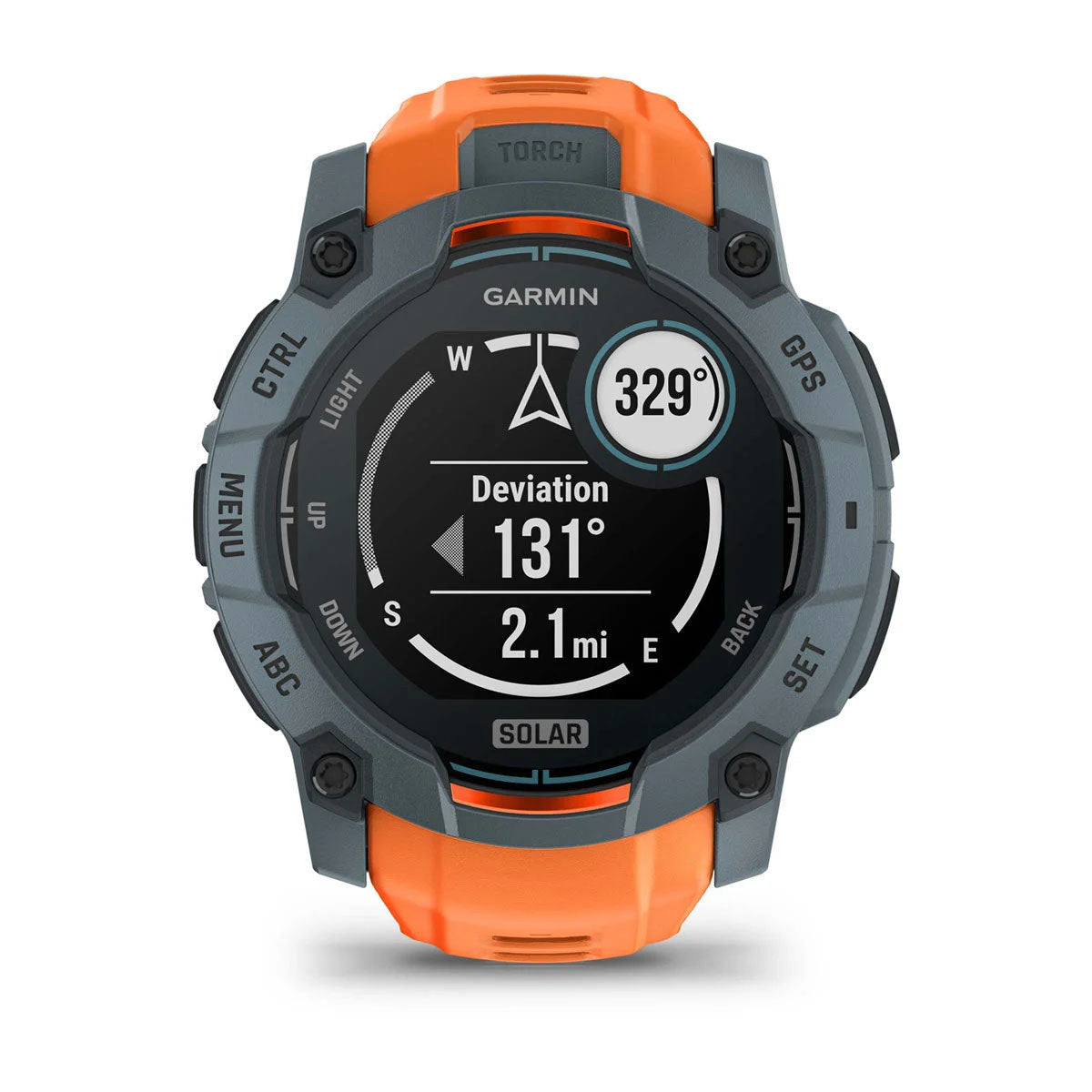 Garmin Instinct 3 50mm Solar Rugged GPS Smartwatch, Twilight Bezel with Solstice Silicone Band