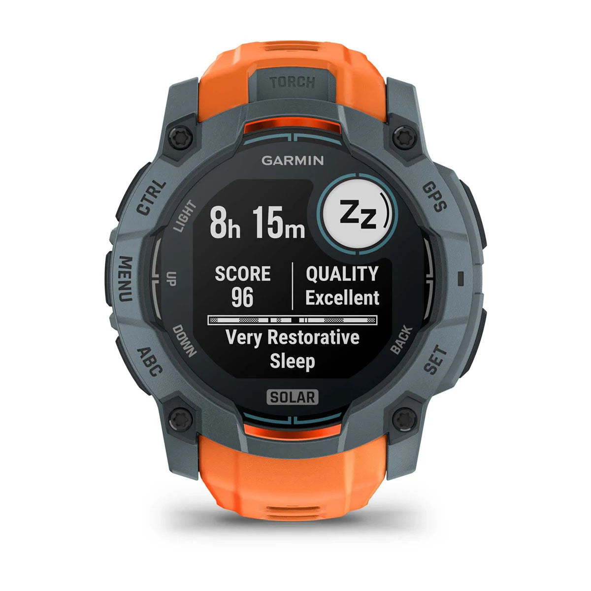 Garmin Instinct 3 50mm Solar Rugged GPS Smartwatch, Twilight Bezel with Solstice Silicone Band
