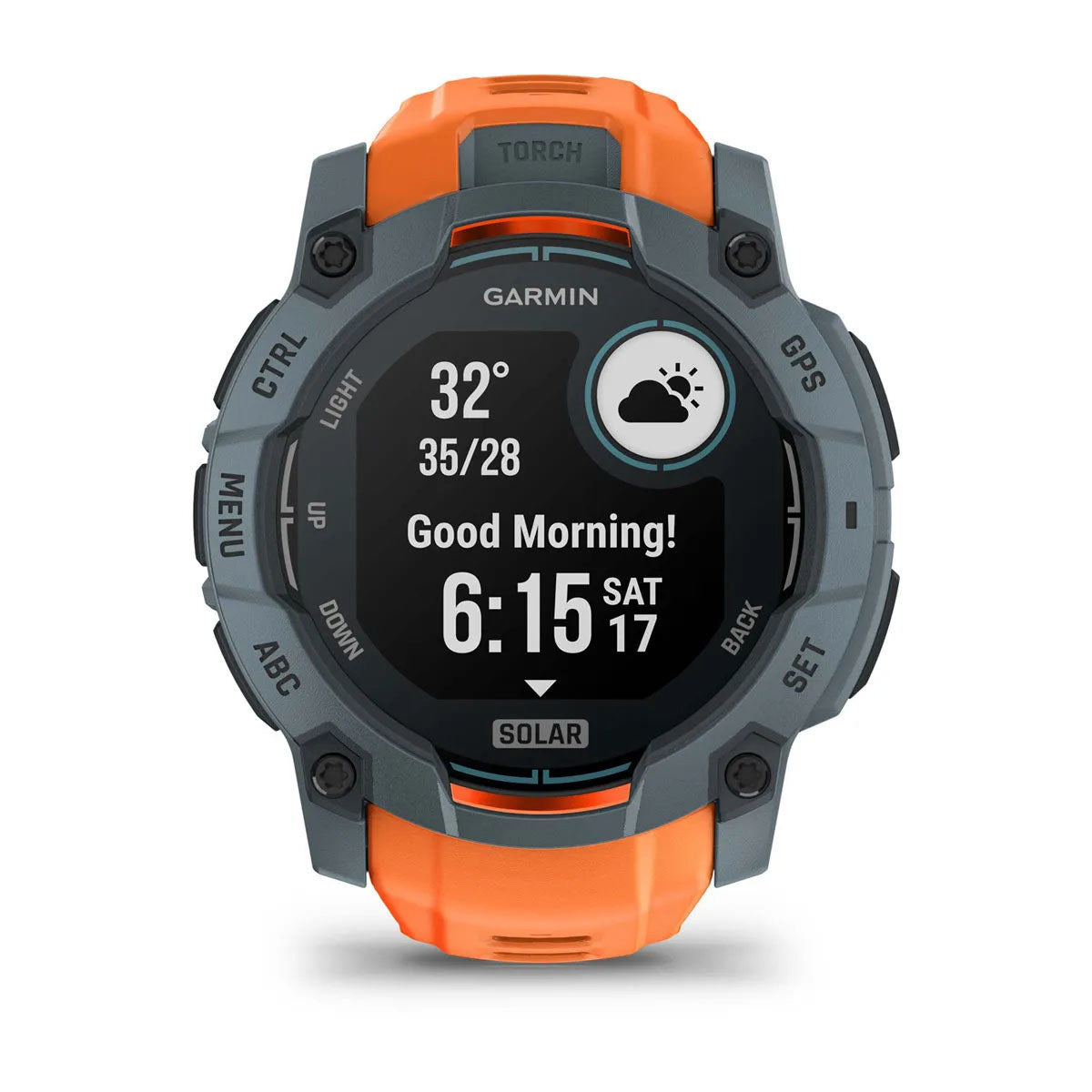 Garmin Instinct 3 50mm Solar Rugged GPS Smartwatch, Twilight Bezel with Solstice Silicone Band