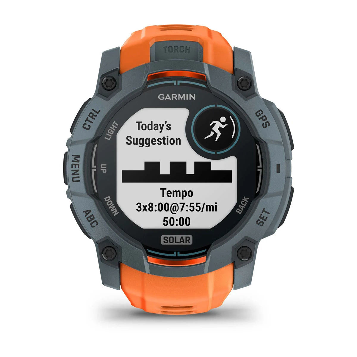 Garmin Instinct 3 50mm Solar Rugged GPS Smartwatch, Twilight Bezel with Solstice Silicone Band