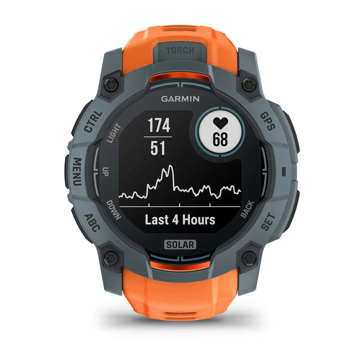 Garmin Instinct 3 50mm Solar Rugged GPS Smartwatch, Twilight Bezel with Solstice Silicone Band