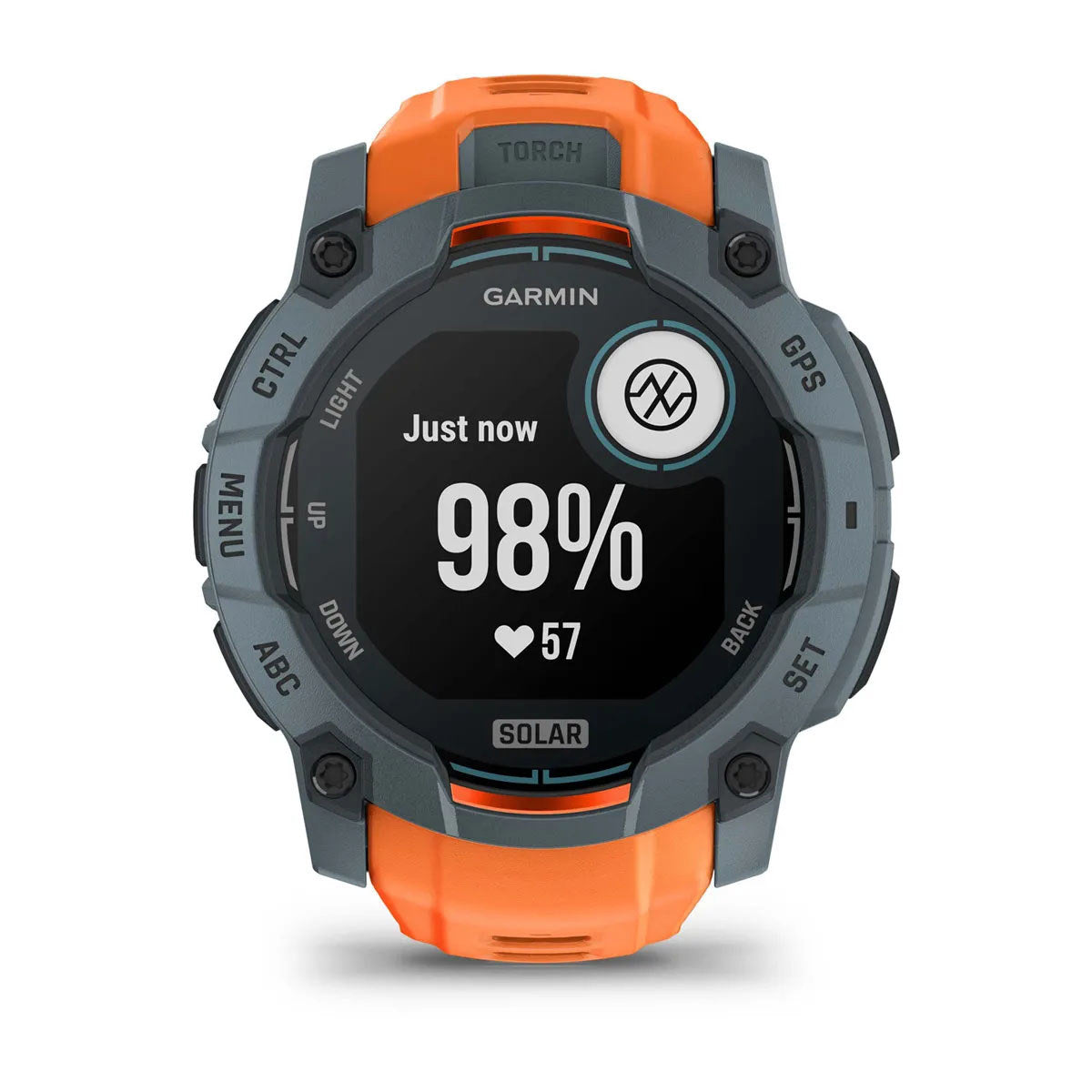 Garmin Instinct 3 50mm Solar Rugged GPS Smartwatch, Twilight Bezel with Solstice Silicone Band