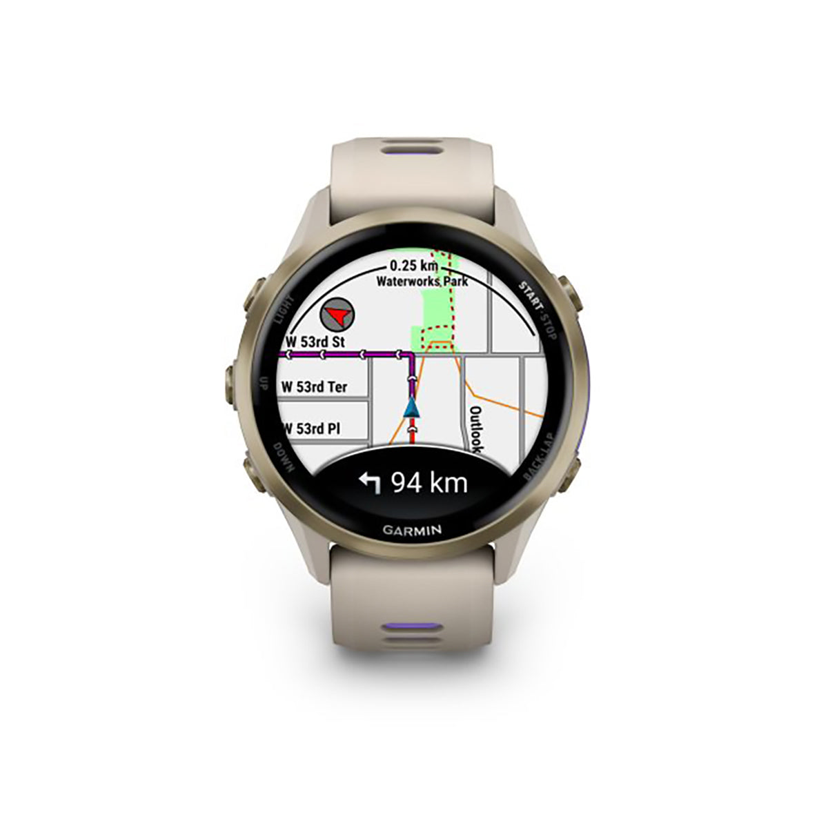 Garmin Forerunner 970 Advanced GPS Running Smartwatch Soft Gold/French Gray