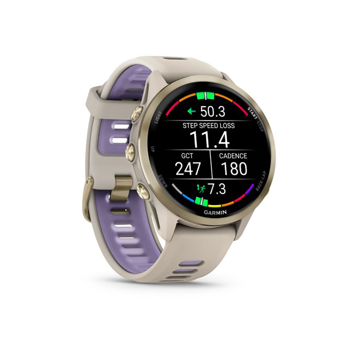 Garmin Forerunner 970 Advanced GPS Running Smartwatch Soft Gold/French Gray
