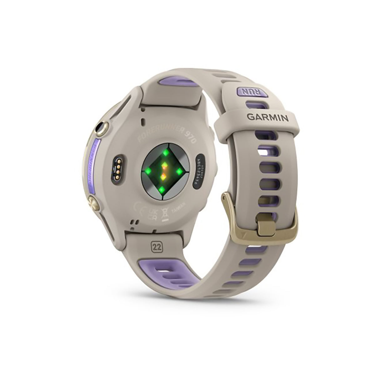 Garmin Forerunner 970 Advanced GPS Running Smartwatch Soft Gold/French Gray