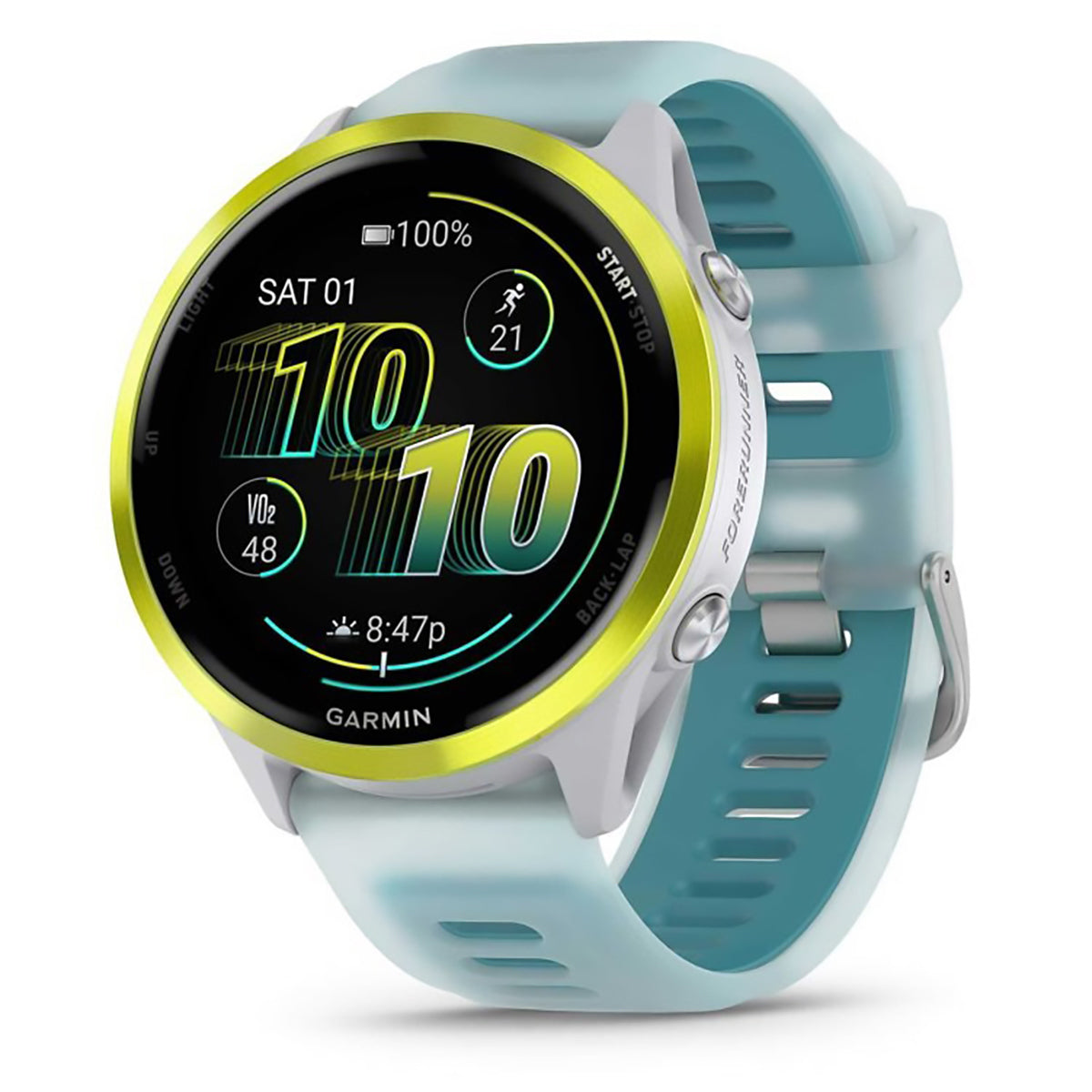 Garmin Forerunner 570 Advanced GPS Running Smartwatch Amp Yellow/Whitestone 47mm