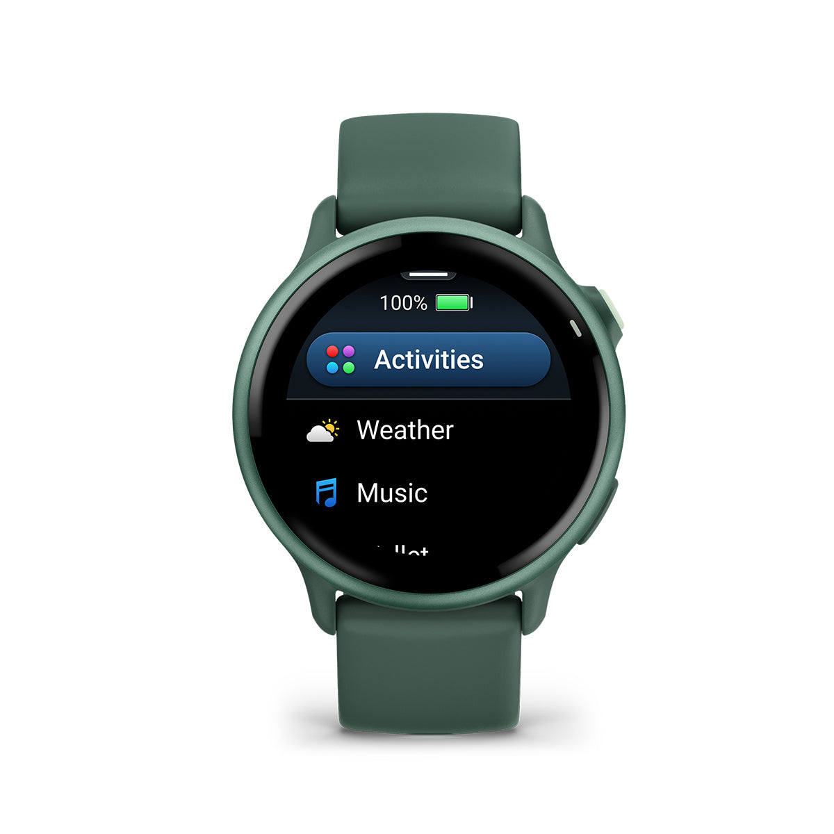 Garmin vivoactive 6 42mm GPS Smartwatch Metallic Jasper Green