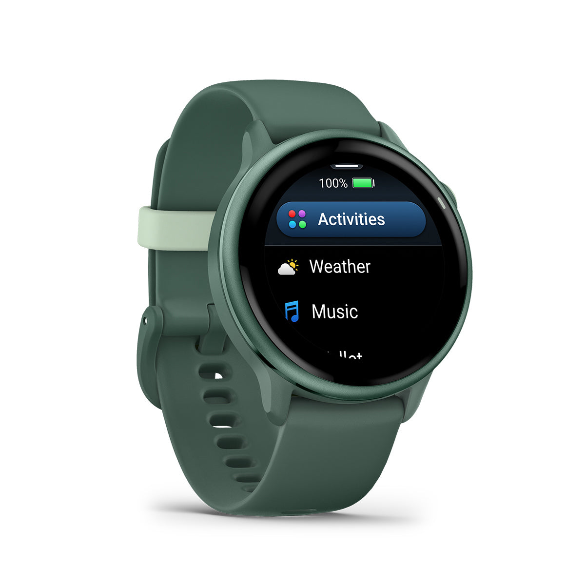 Garmin vivoactive 6 42mm GPS Smartwatch Metallic Jasper Green