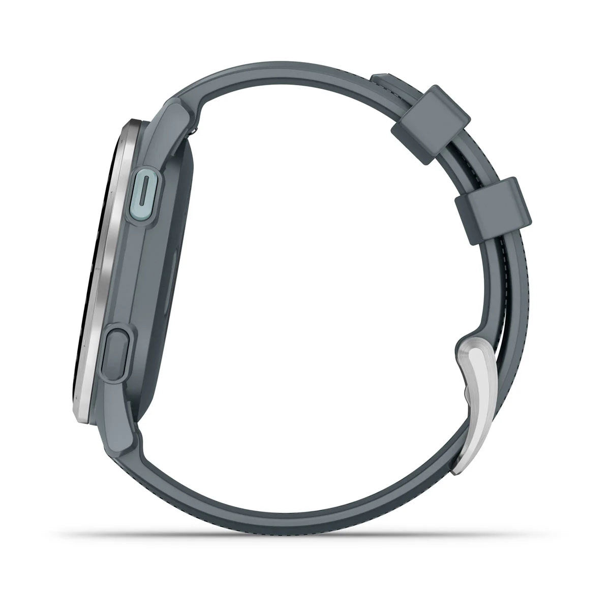 Garmin Approach S44 43mm AMOLED GPS Golf Smartwatch, Silver Aluminum Bezel with Twilight Silicone Band