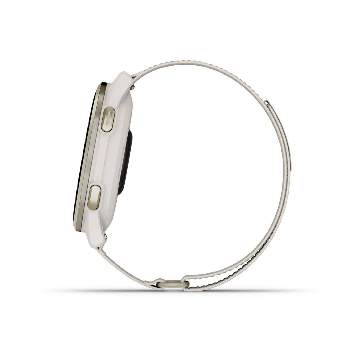 Garmin Approach S50 43mm AMOLED GPS Golf Smartwatch, Cream Gold Aluminum Bezel with Ivory ComfortFit Nylon Band