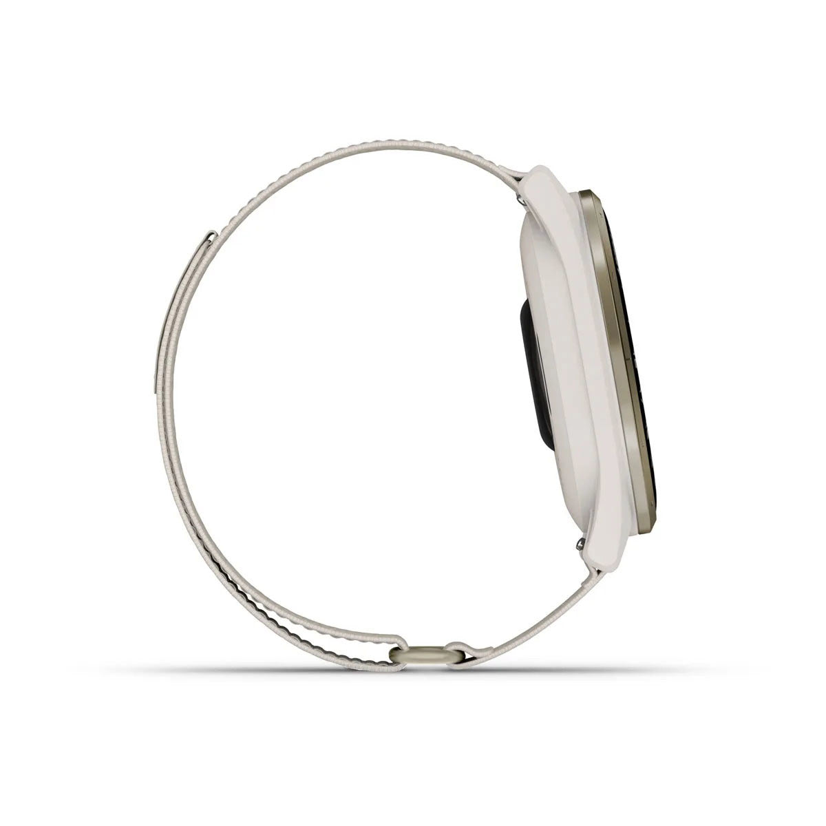 Garmin Approach S50 43mm AMOLED GPS Golf Smartwatch, Cream Gold Aluminum Bezel with Ivory ComfortFit Nylon Band