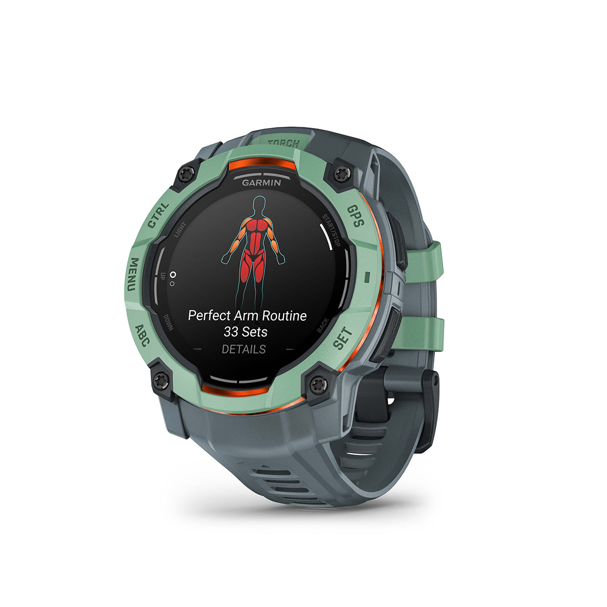 Garmin Instinct 3 50mm AMOLED GPS Smartwatch with Silicone Band Neotropic/Twilight